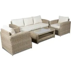 Vila Gotland Loungesæt 3-personers Sofa - Naturfarvet