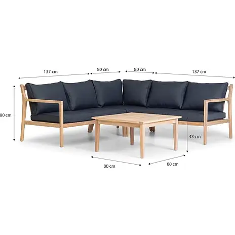 Andre Mærker Lugo Loungesæt Inkl. Bord - Billede 2