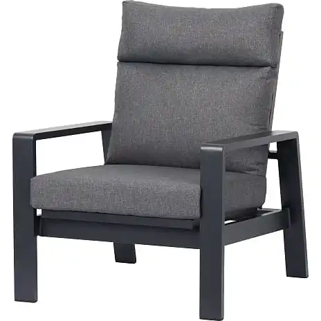 Andre Mærker Palamos Positionsloungestol - Aluminium/Polyester - Grå