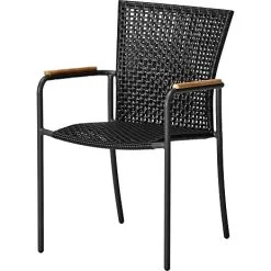 Mood Tokyo Open Stol, Antracit/sort/teak