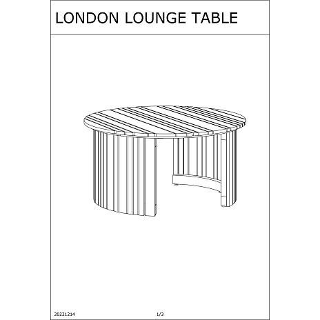 Andre Mærker London Loungebord - Akacietæ - Billede 4