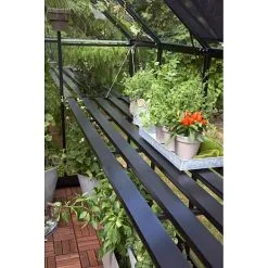 Halls Qube 66 Integreret Drivhusbord - Sort