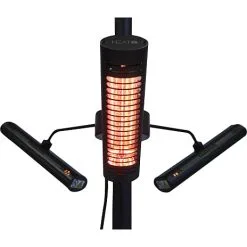 HEAT1 Eco High-line 3x670W Terrassevarmer - Sort