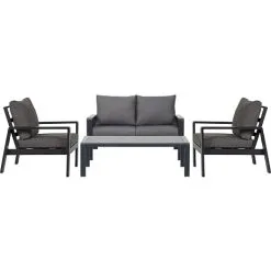 Palamos Loungesæt - Aluminium/polyester - Grå