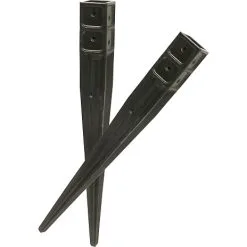 HORTUS Stolpespyd Plast 4,6 X 4,6 Cm, L: 55 Cm - Sort