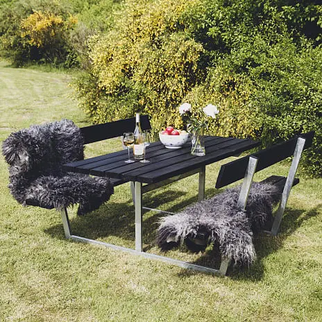 Andre Mærker Parma Bord/bænkesæt - Sort