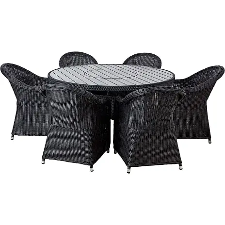 Andre Mærker Serena Bord Med 6 Albany Stole - Sort