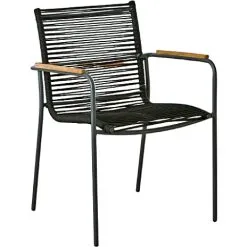 Mood Classic Rope Havestol Antracit/sort