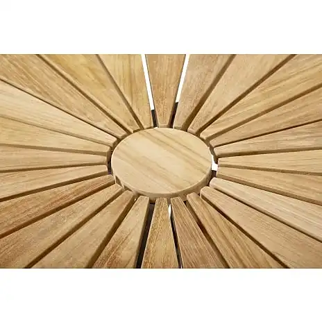 KERTEMINDE TEAK Ø80CM CAFÉBORD, ANTRACIT STEL - Billede 4