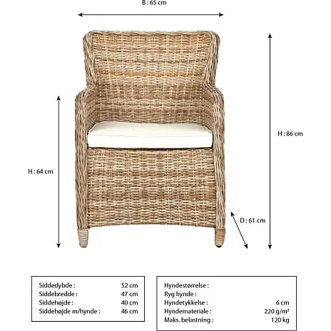Vila Gotland Havestol Med Lav Ryg - Natur - Billede 5