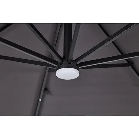 Andre Mærker Panama Hængeparasol Ø350 Cm, Uden Fod - Sort - Billede 5