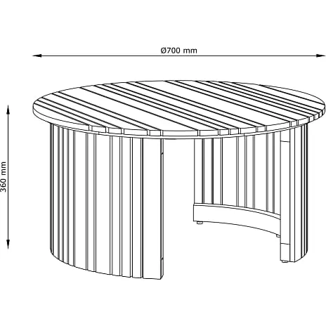 Andre Mærker London Loungebord - Akacietæ - Billede 3