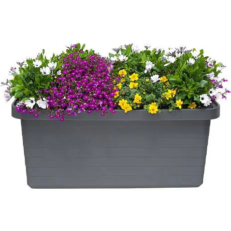 Pindstrup Trio Plantekasse Med Hjul - Antracit - Billede 5