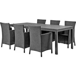 Andre Mærker Lakewood Havemøbelsæt Med 6 Iowa Stole - Koksgrå