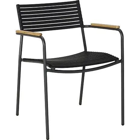 Andre Mærker KERTEMINDE TEAK SÆT Ø150CM, MED 6 MOOD AIR SORT/TEAK STOLE - Billede 4