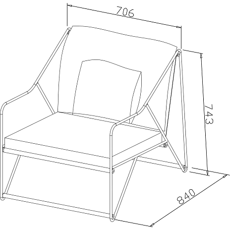 Andre Mærker Avola Loungestol - Mocca - Billede 2