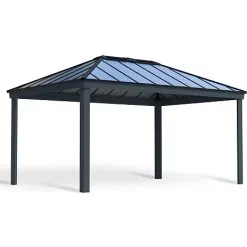 Canopia By Palram Havepavillon Dallas 4,2x6 Meter - Antracitgrå