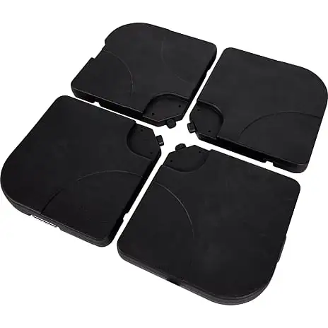 Andre Mærker Panama Hængeparasol - Sort Inkl. Plastfod Uden Fyld - Billede 3