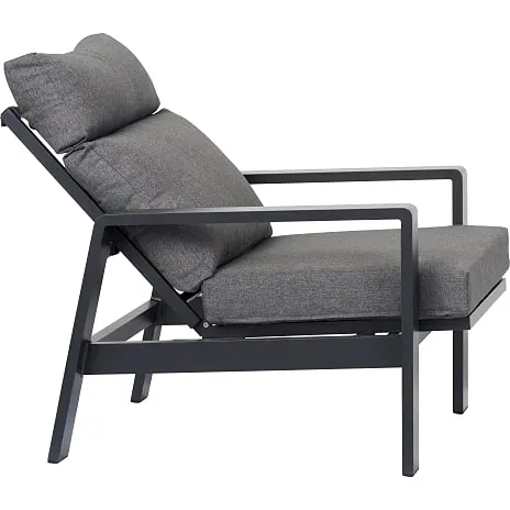 Andre Mærker Palamos Positionsloungestol - Aluminium/Polyester - Grå - Billede 3