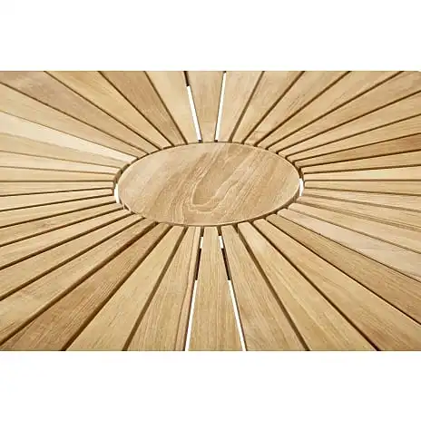 Andre Mærker Kerteminde Ø170 Havemøbelsæt Med 6 Stole - Teak/hvid - Billede 4