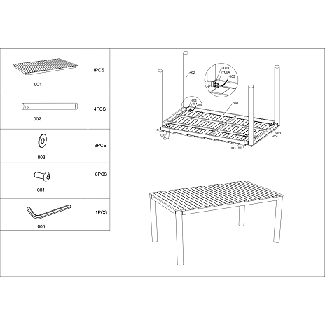 Andre Mærker Mood Classic Havebord Med 6 Vejle Havestole - Billede 7