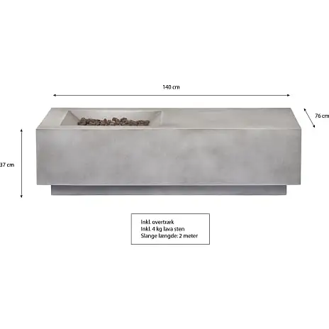 Andre Mærker Pizzo Havebord Med Gasvarmer - Billede 2