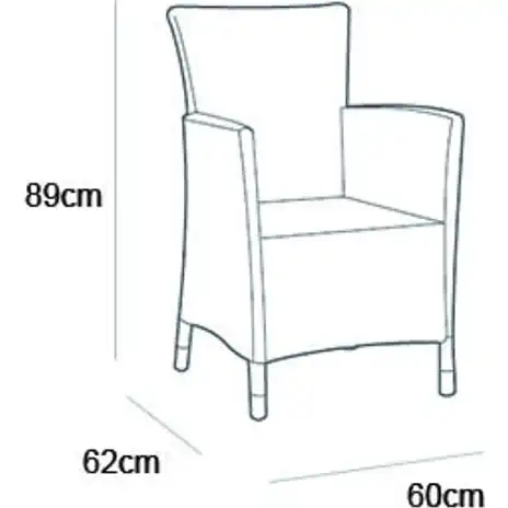 Andre Mærker Carlton Havebord Med 6 Iowa Stole - Billede 6