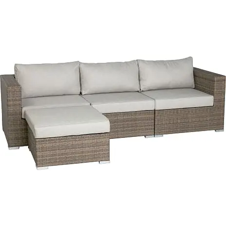 Andre Mærker Napoli Loungesæt Med Chaiselong - Natur