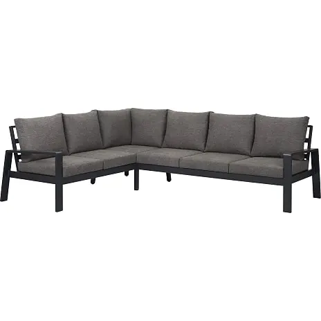 Andre Mærker Palamos Hjørnesofa - Aluminium/polyester - Grå
