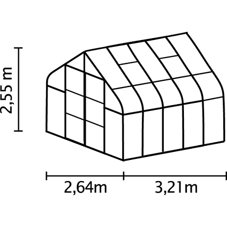 Vitavia Diana 8300 Drivhus - Grøn - Billede 2