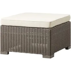 Keter California Lounge Fodskammel - Cappuccino