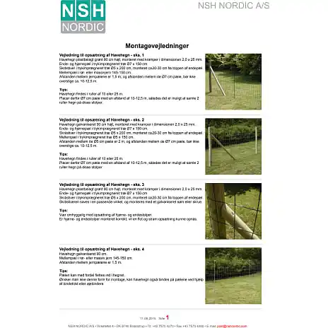 HORTUS Havehegn PVC Fri, 5 X 10 Cm, 60 Cm X 25 M - Sort - Billede 2