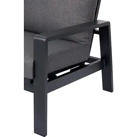 Andre Mærker Palamos Positionsloungestol - Aluminium/Polyester - Grå - Billede 2