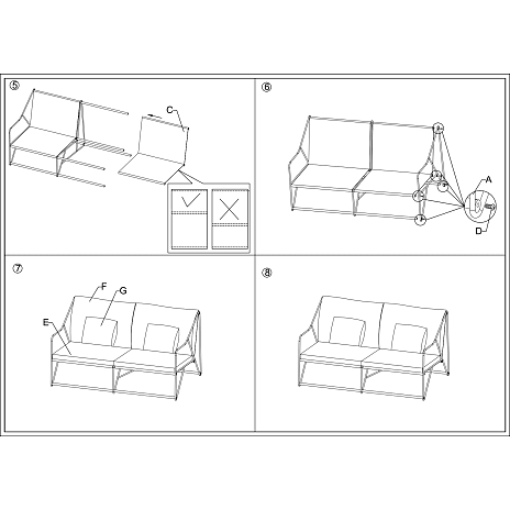 Andre Mærker Avola 2-personers Loungesofa - Mocca - Billede 4