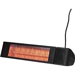 HEAT1 Eco Pro-line Terrassevarmer Vægmodel 2000 W - Sort