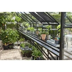 Halls Qube 816 Integreret Drivhusbord - Sort