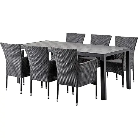 Andre Mærker Carlton Sæt Med 6 Sorte Fairfield Stole