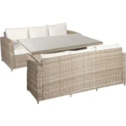 Vila Gotland Loungesæt Med 2 Stk. Sofaer Og Hæve-sænkebord