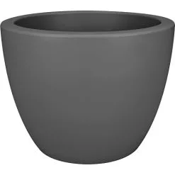 Elho Pure Soft Rund Krukke Med Hjul - Antracit