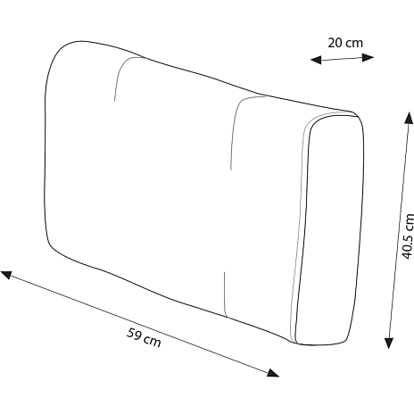 Andre Mærker Napoli Hjørnepude - Grå - Billede 4