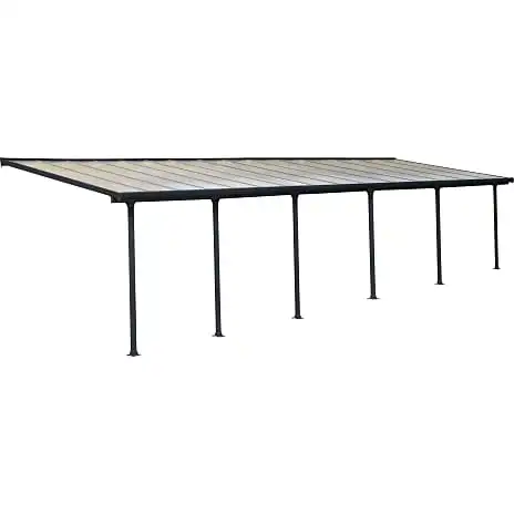 Canopia By Palram Palram - Canopia Feria Terrasseoverdækning Sampak 28,6 M2 - Antracitgrå