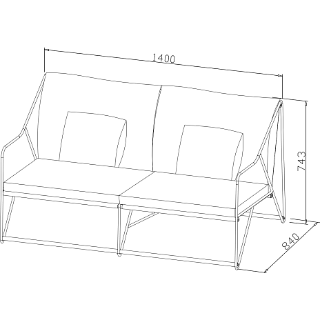 Andre Mærker Avola 2-personers Loungesofa - Mocca - Billede 2