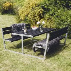 Andre Mærker Kipton Bord/bænkesæt - Sort