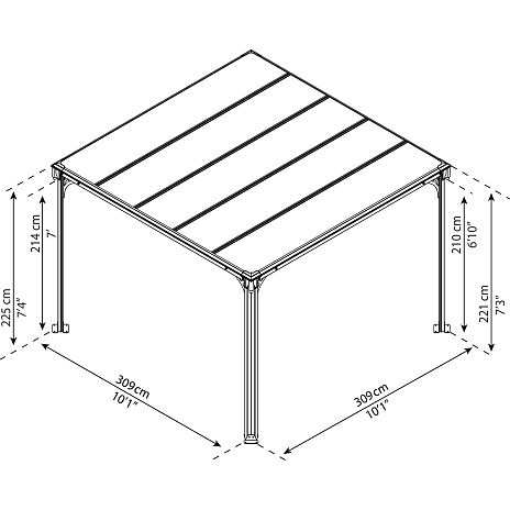 CANOPIA By PALRAM Pavillon Palram Canopia Milano 3000 - Billede 5