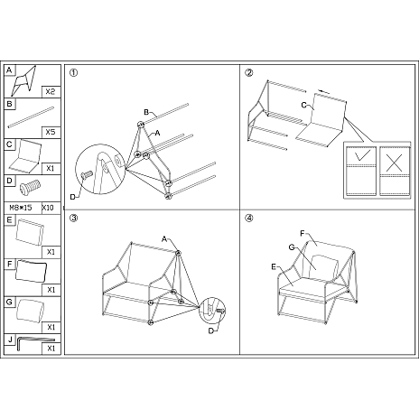 Andre Mærker Avola Loungestol - Mocca - Billede 4