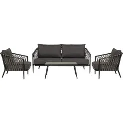 Andre Mærker Mijas Loungesæt Med Bord - Grå