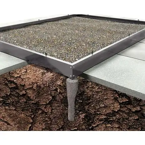 Halls Altan 2 Fundament - Sort