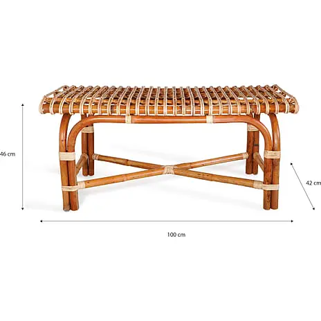 Andre Mærker Suma Bænk - Rattan - Billede 5