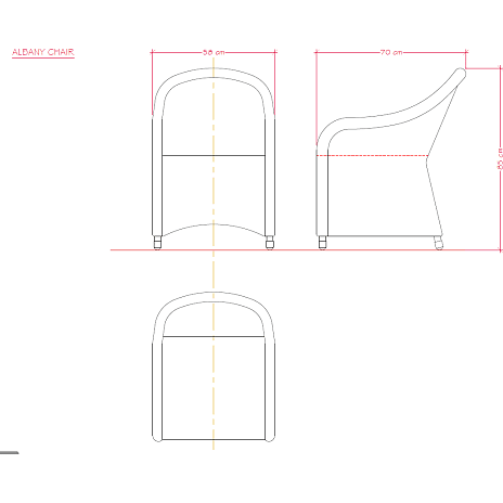 Andre Mærker Serena Bord Med 6 Albany Stole - Sort - Billede 5