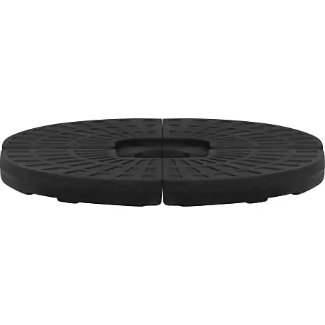 Andre Mærker Pompano Parasol - Hvid Inkl. Plastfod Med Betonfyld - Billede 4